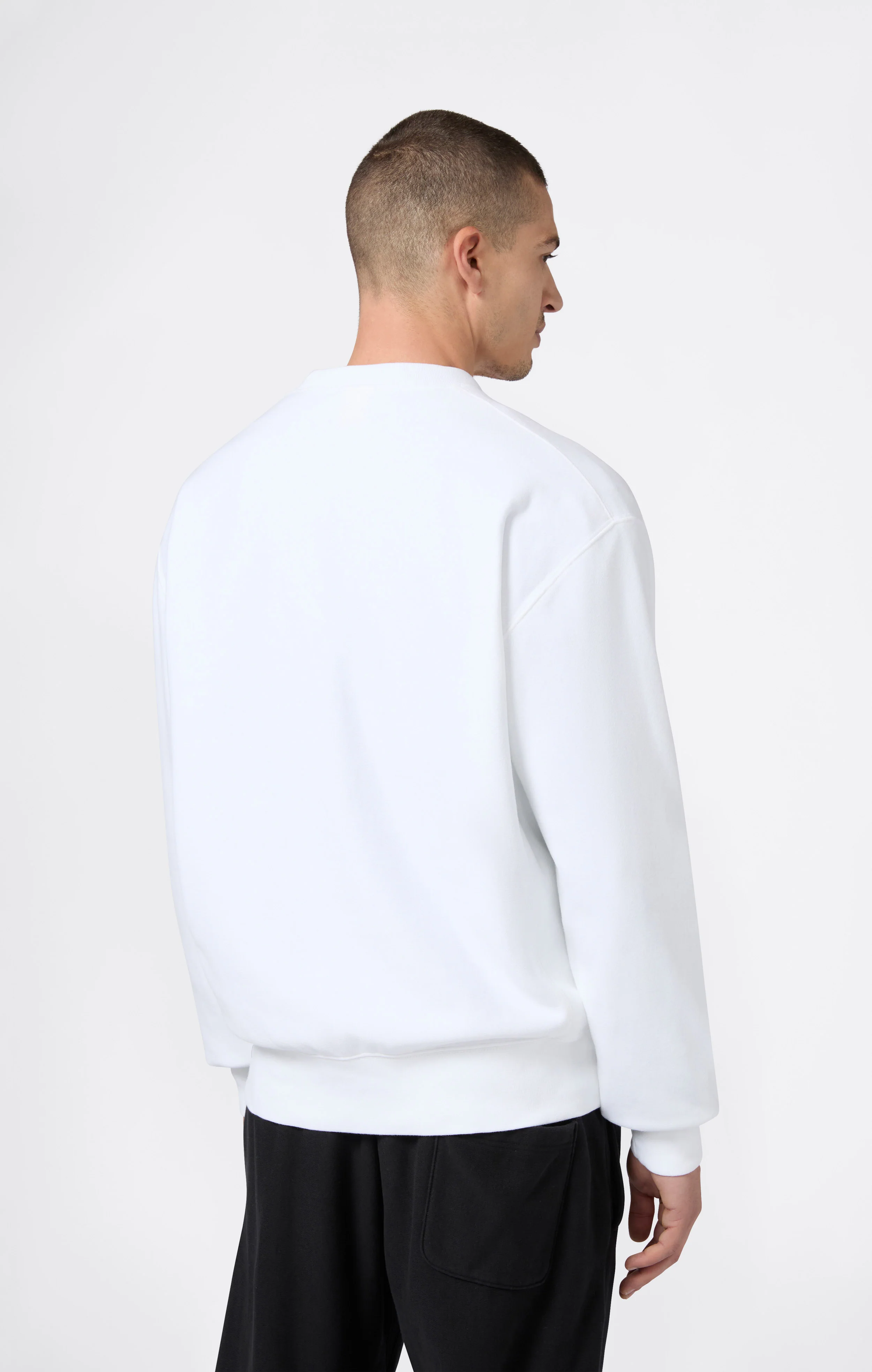 Men’s Lightweight Crewneck Sweatshirt Reverse Weave - Image 4