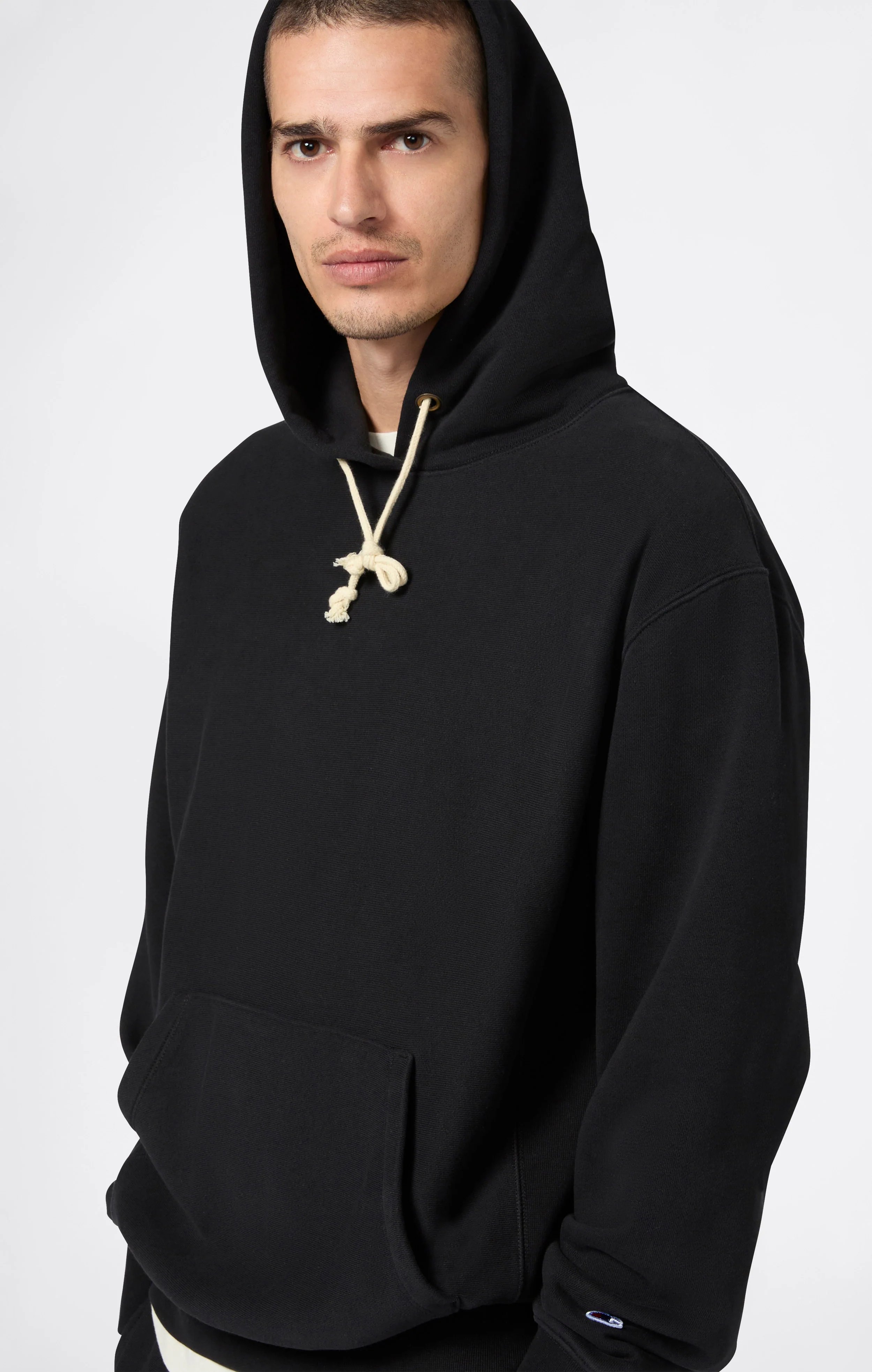 Men’s Lightweight Hooded Sweatshirt Reverse Weave - Image 4